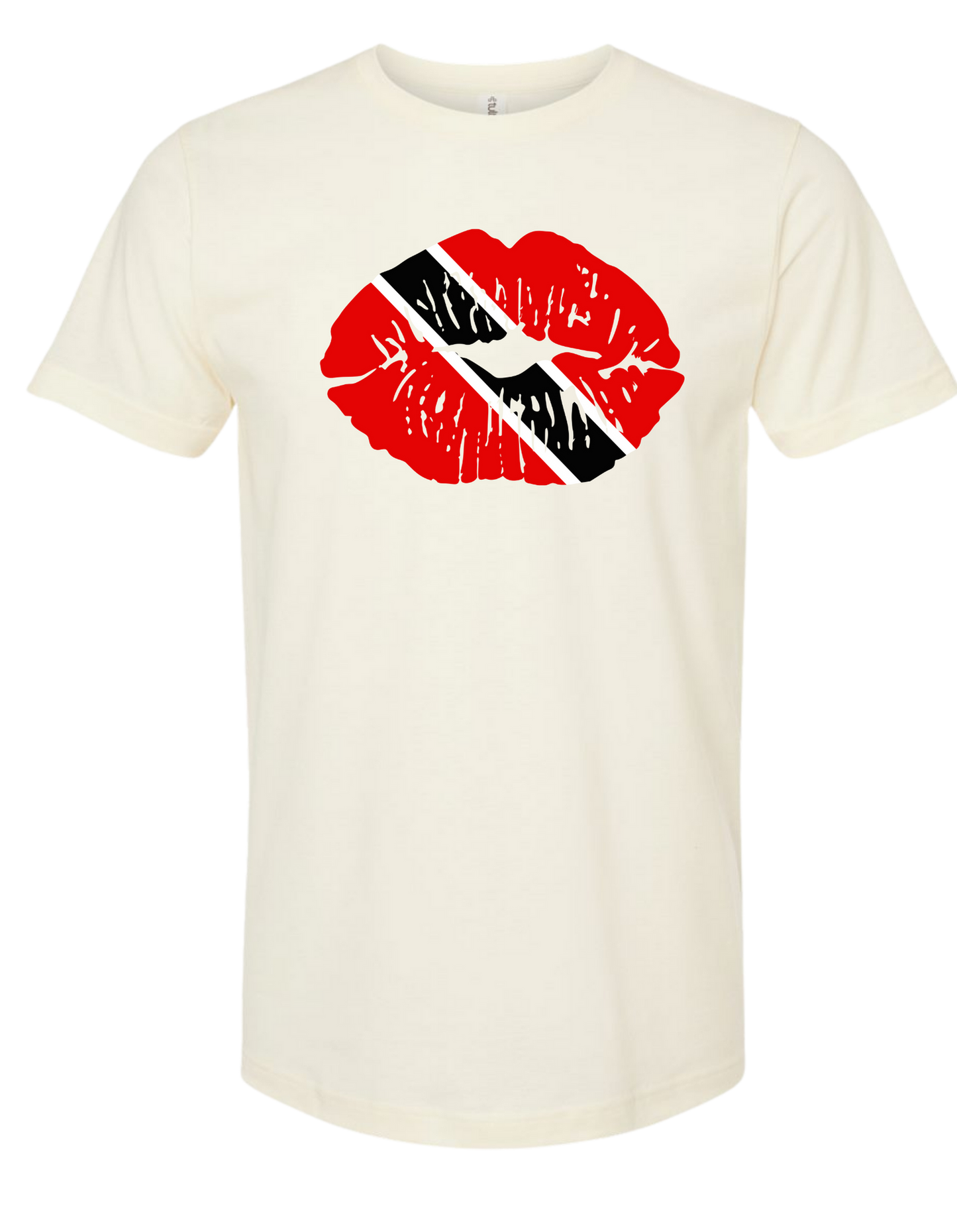 🇹🇹 Trinidad Lip Flag T-Shirt – Bold Caribbean Pride Natural Tee