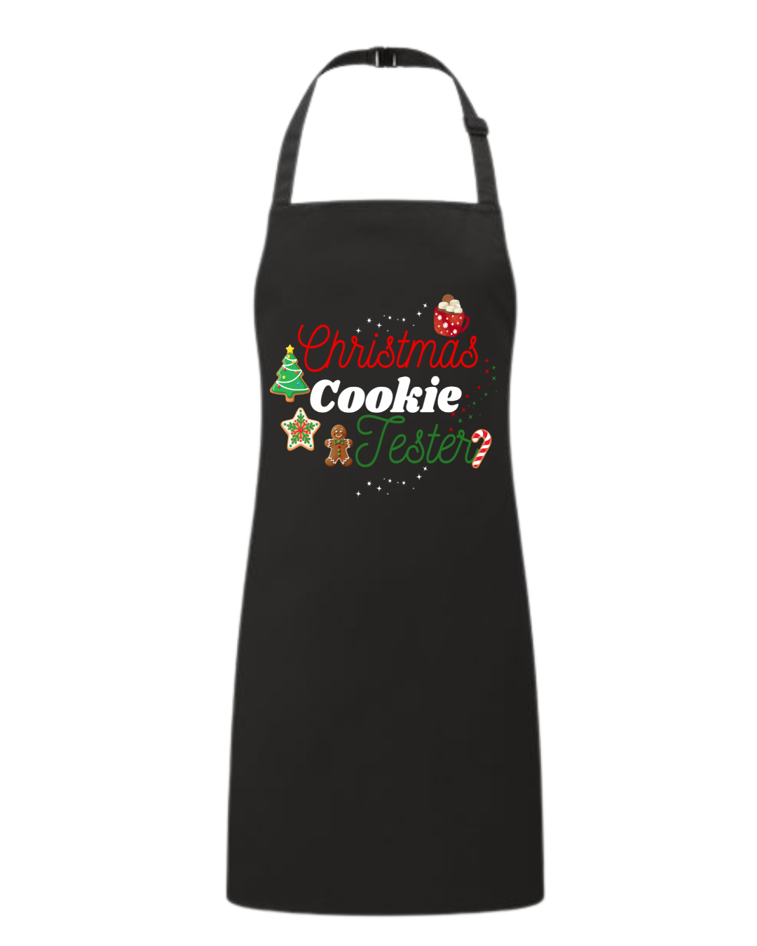 Christmas Cookie Tester Apron (black) (Kids)