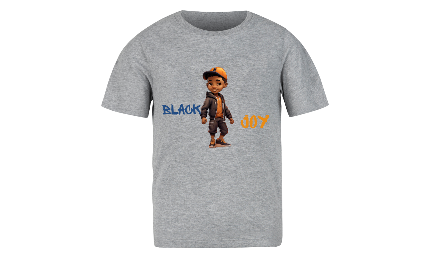 Black Boy Joy Grey Shirt Toddler