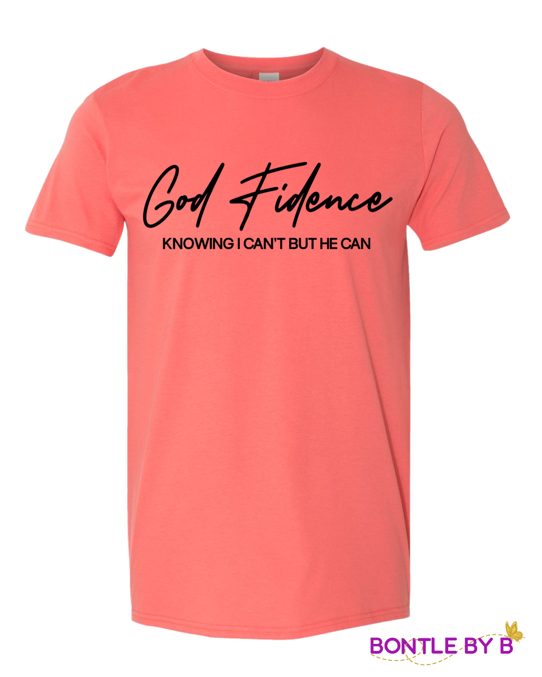 Godfidence T-Shirt – Christian Graphic Tee “Knowing I Can’t But He Can”