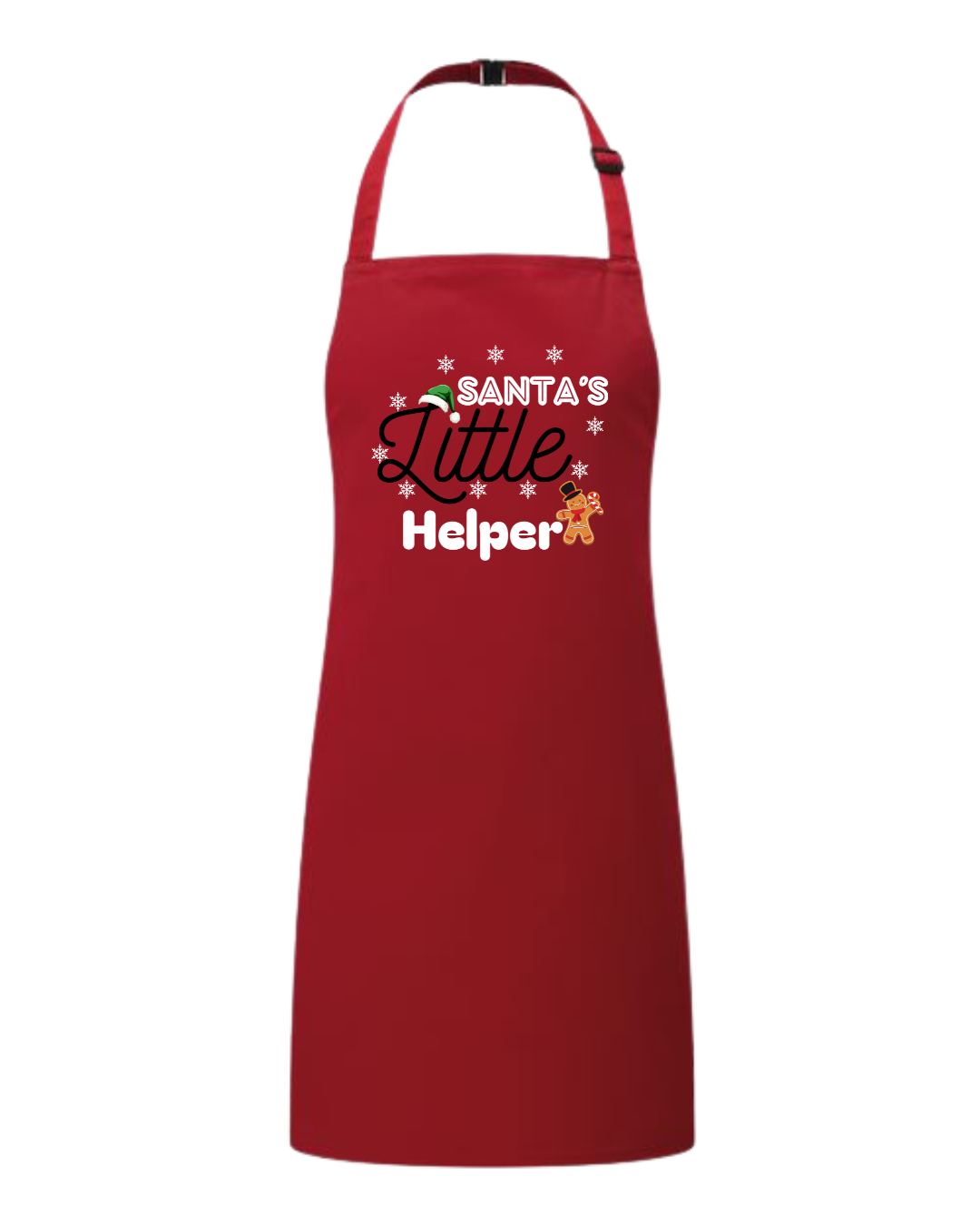 Santa's Little Helper Apron (Red) (Kids)