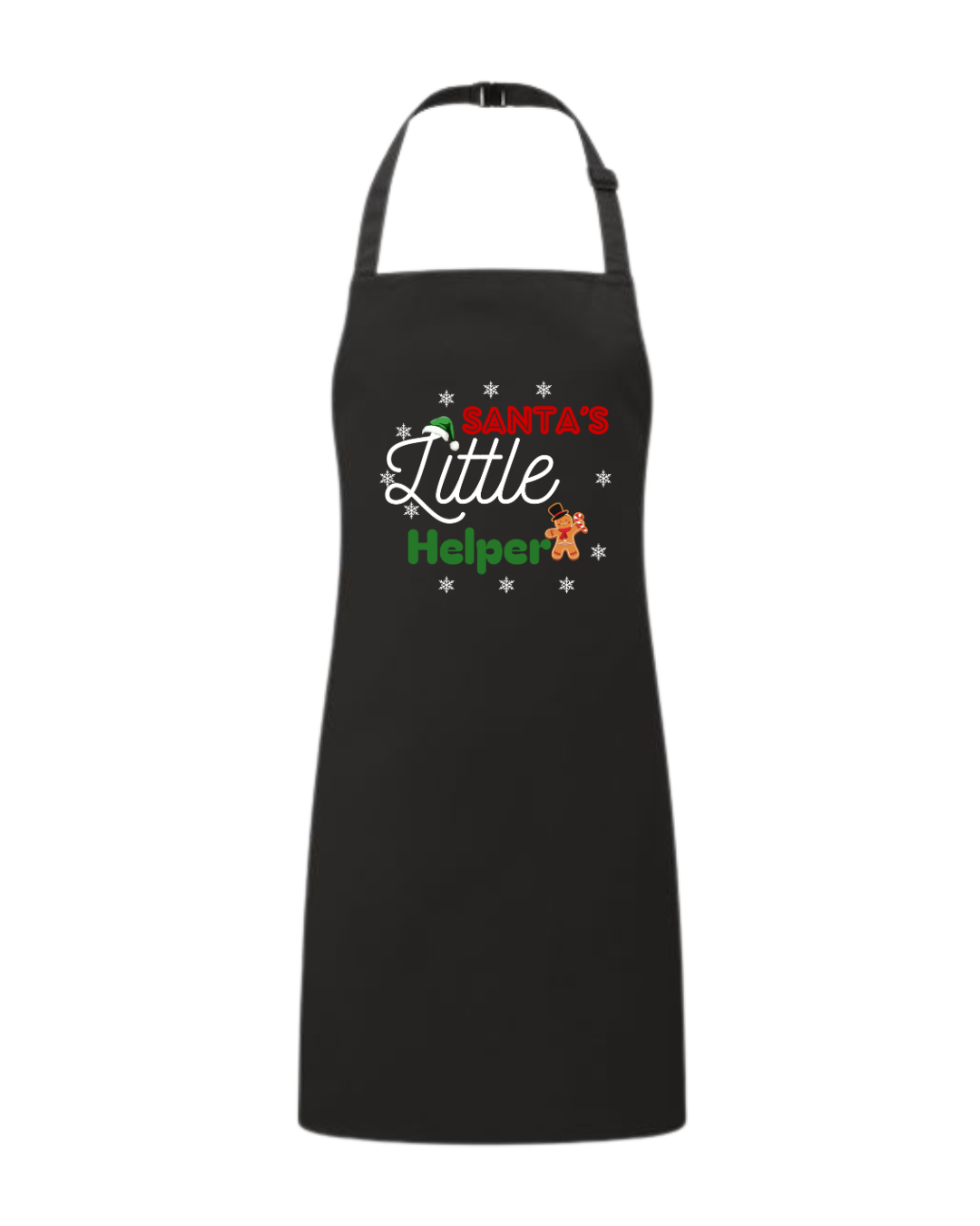 Santa's Little Helper Apron (Black)(Kids)