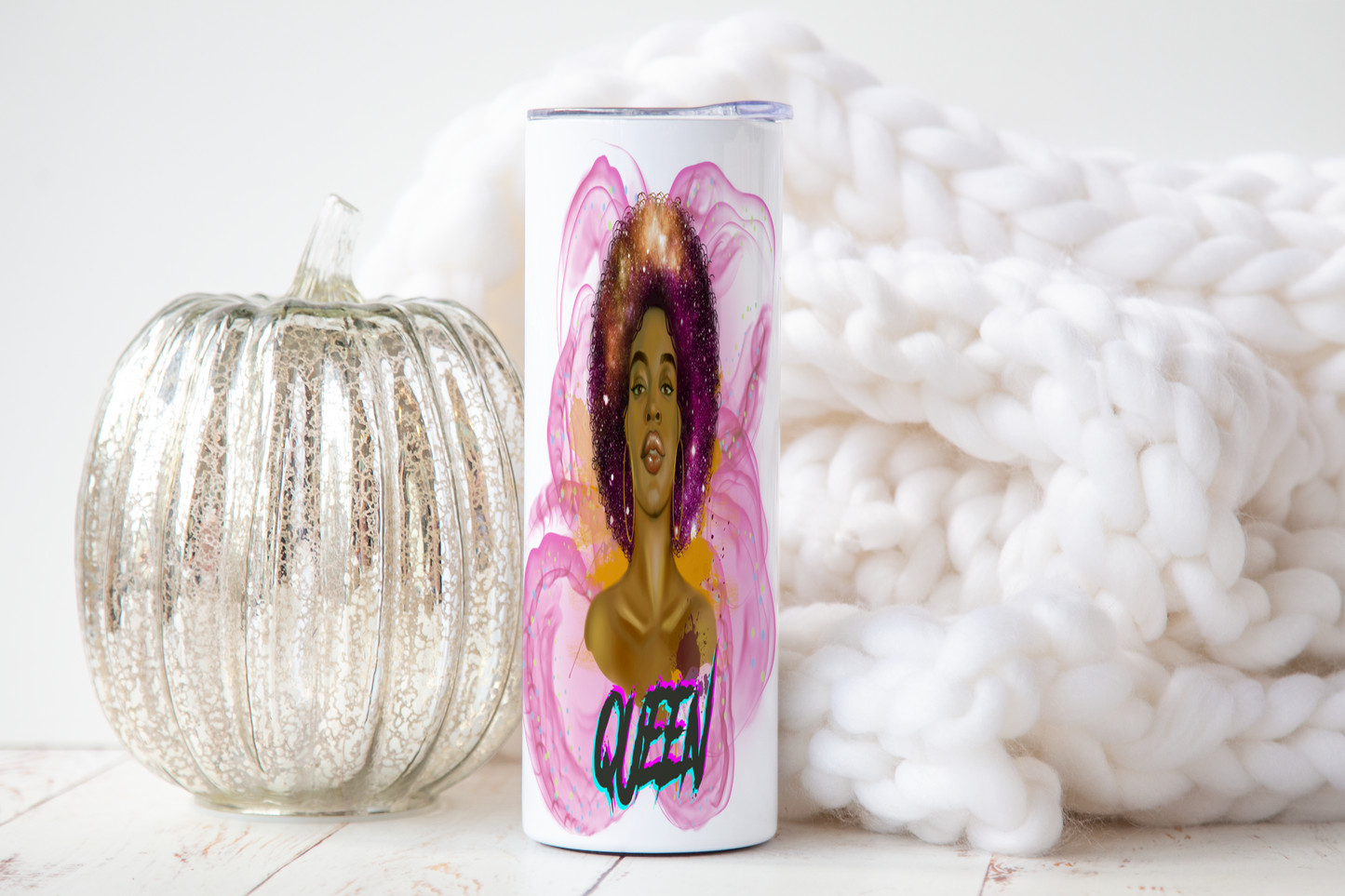 Black Queen Retro Tumbler