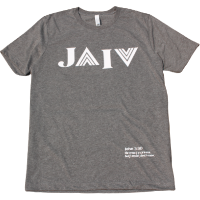 Jesus Increase I decrease Heather Grey with White Text