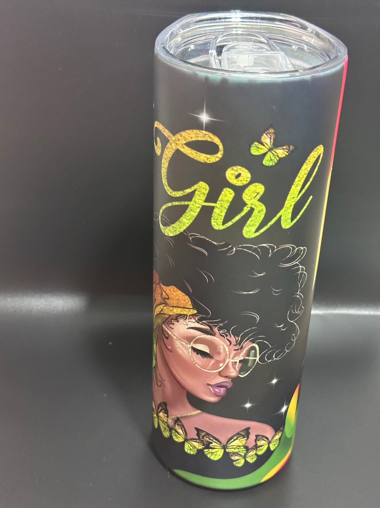 Black girl magic Sprinkle Tumbler