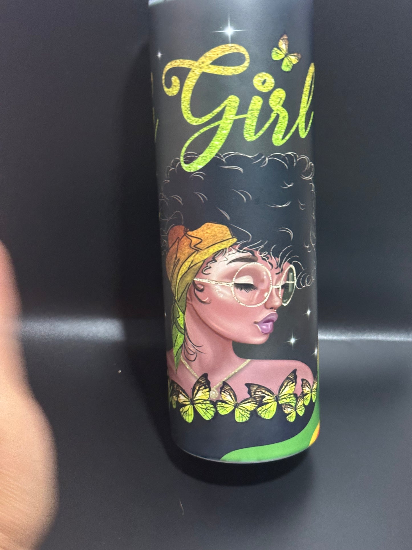 Black girl magic Sprinkle Tumbler