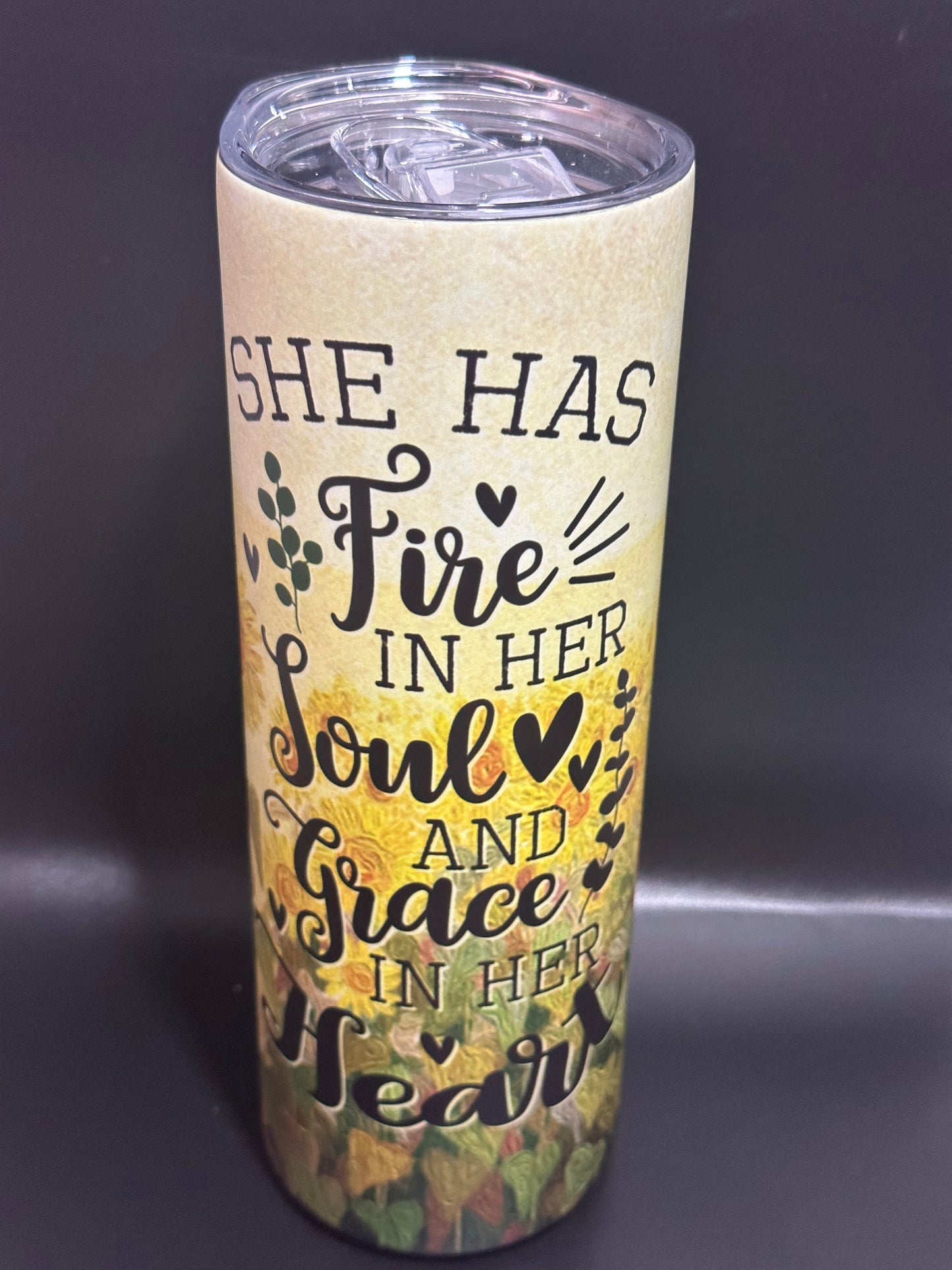 Fire in her soul Tumbler
