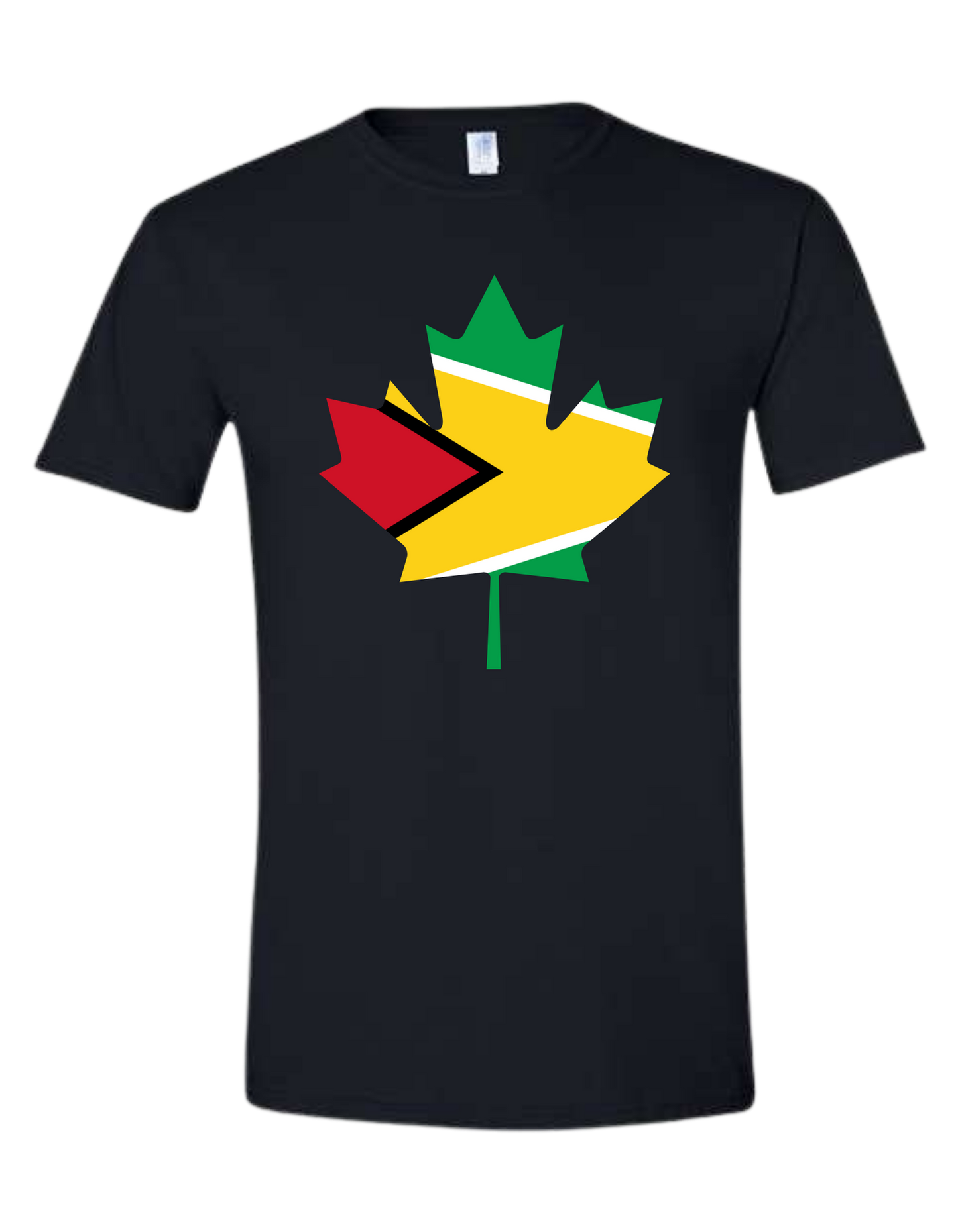 Guyana Canada Maple Leaf T-Shirt | Golden Arrowhead Pride Tee