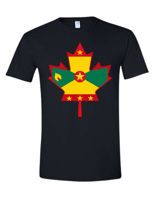 Grenada Canada Maple Leaf T-Shirt | Spice Isle Pride Tee