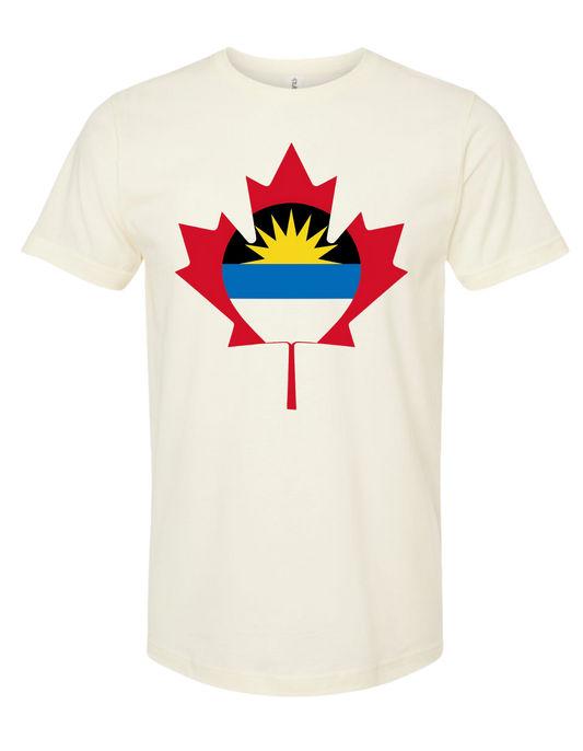 Antigua & Barbuda Canada Maple Leaf T-Shirt | Antiguan Pride Tee