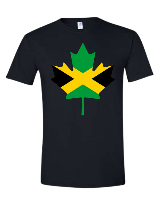 Jamaica Canada Maple Leaf T-Shirt | Jamaican Pride Tee