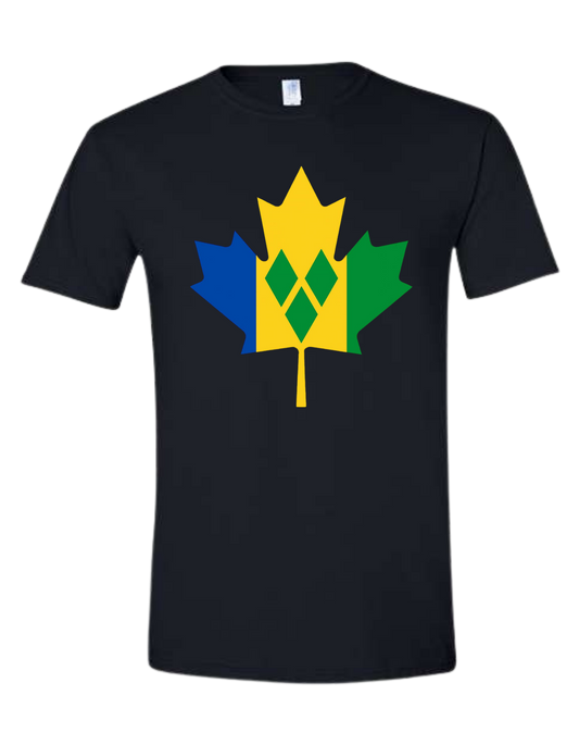 St. Vincent & the Grenadines Canada Maple Leaf T-Shirt | Vincy Pride Tee