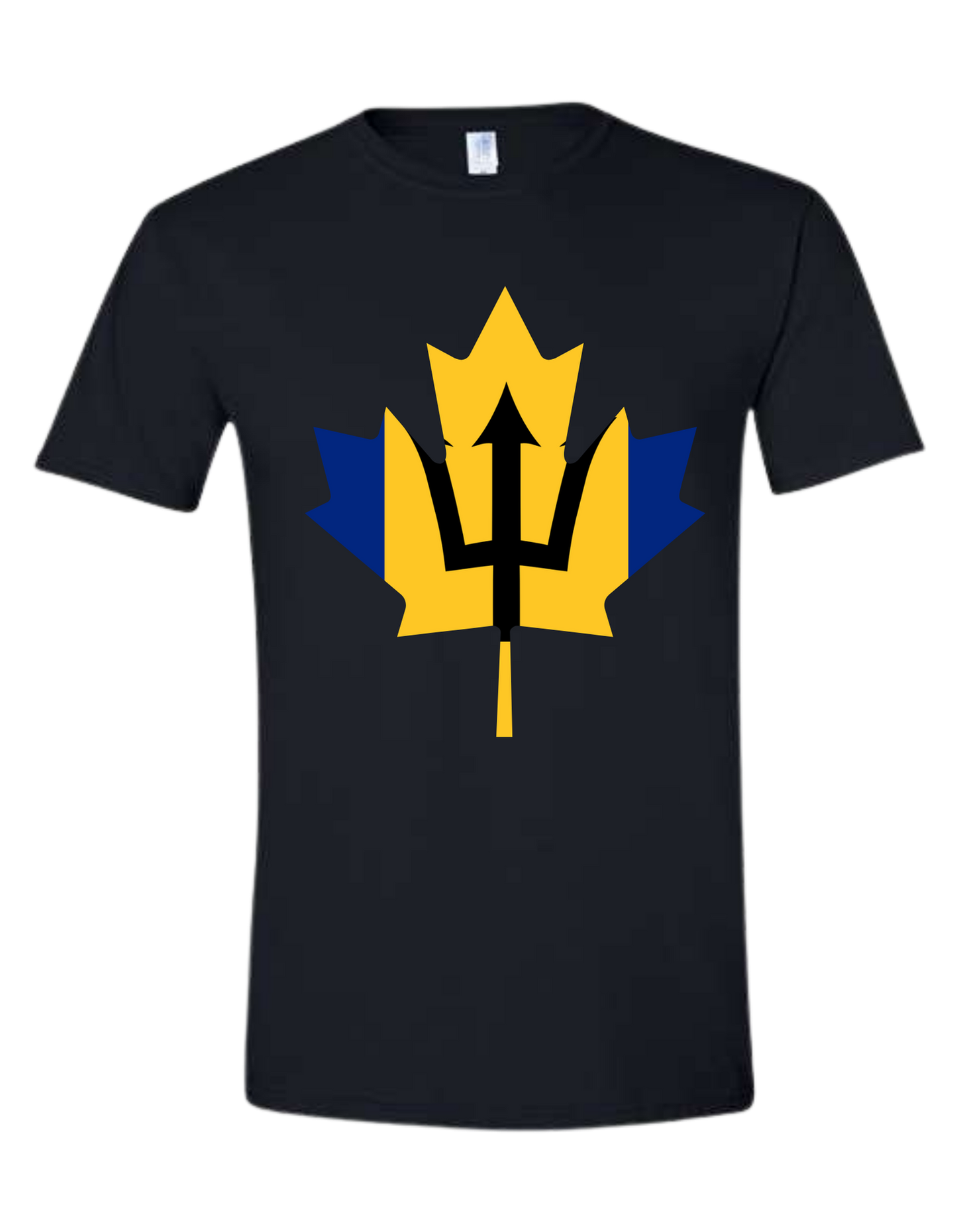 Barbados Canada Maple Leaf T-Shirt | Bajan Pride Tee