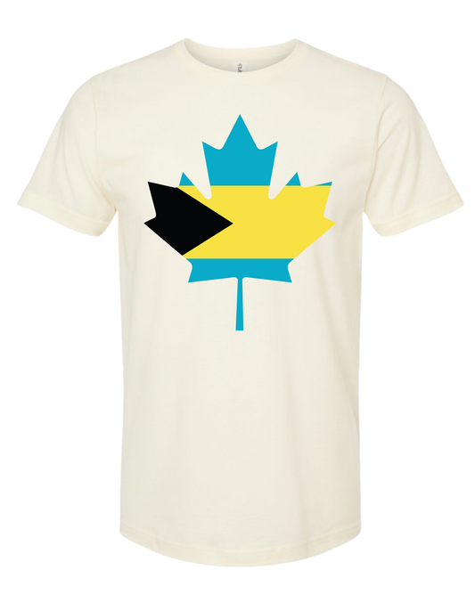 Bahamas Canada Maple Leaf T-Shirt | Bahamian Pride Tee