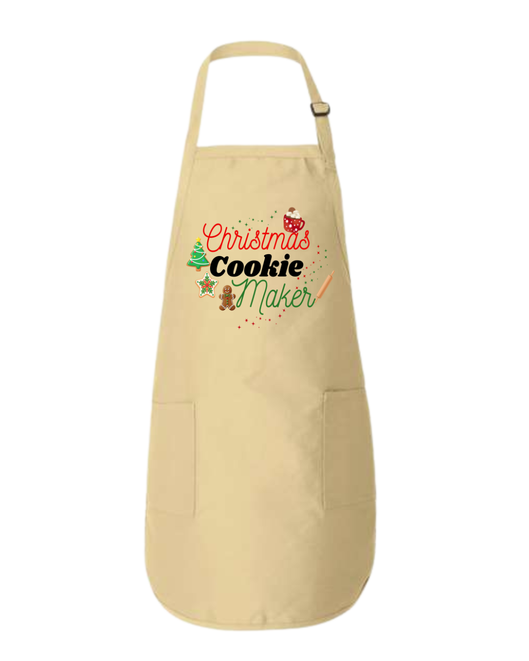 Christmas Cookie Maker Apron (Natural)