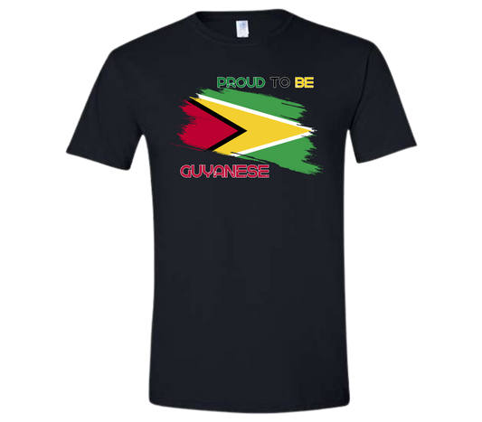Kids Proud Guyanese T-Shirt | Guyana Flag Pride Youth Tee