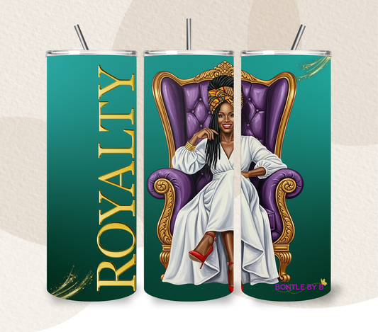 "Royalty" 20oz Skinny Tumbler | African American Art Travel Mug