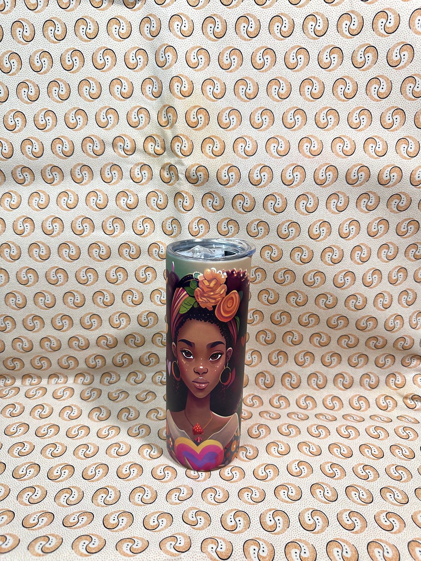 Black girl Magic hearts Tumbler